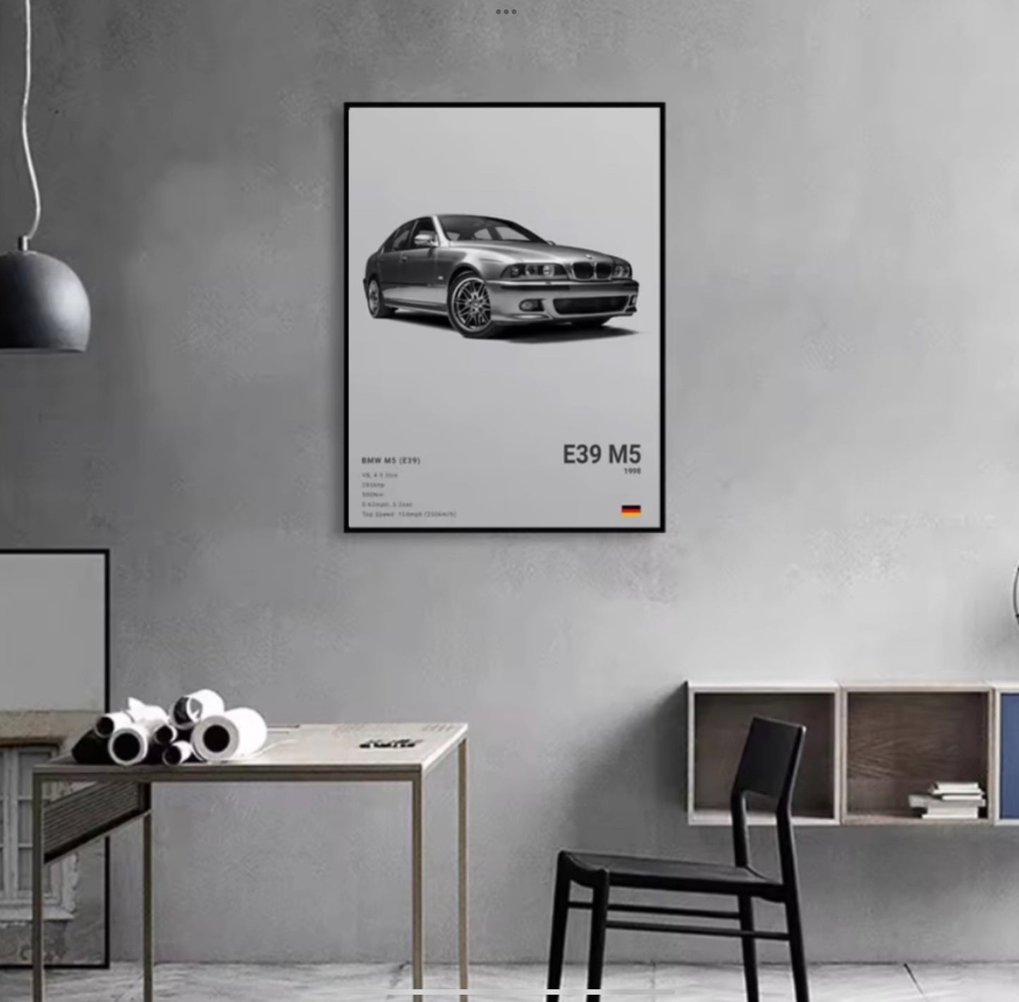 BMW E39 M5 wall poster